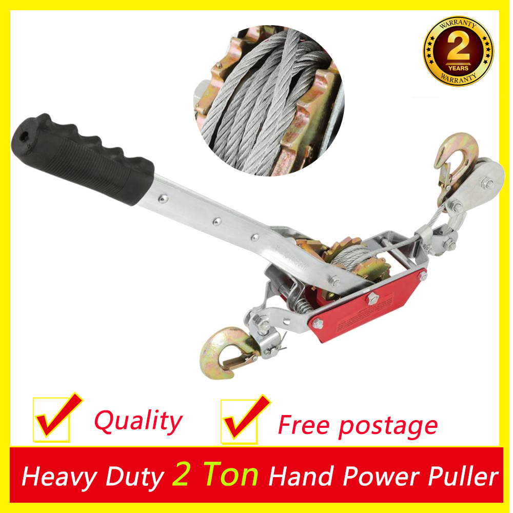 2 TON Hand COME A LONG RATCHET WINCH HOIST PULLER CABLE PULLER Tool