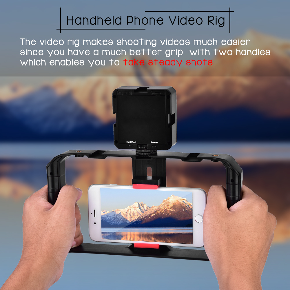 Handheld Phone Camera Stabilizer Steady Cam Holder Frame Rig For iPhone