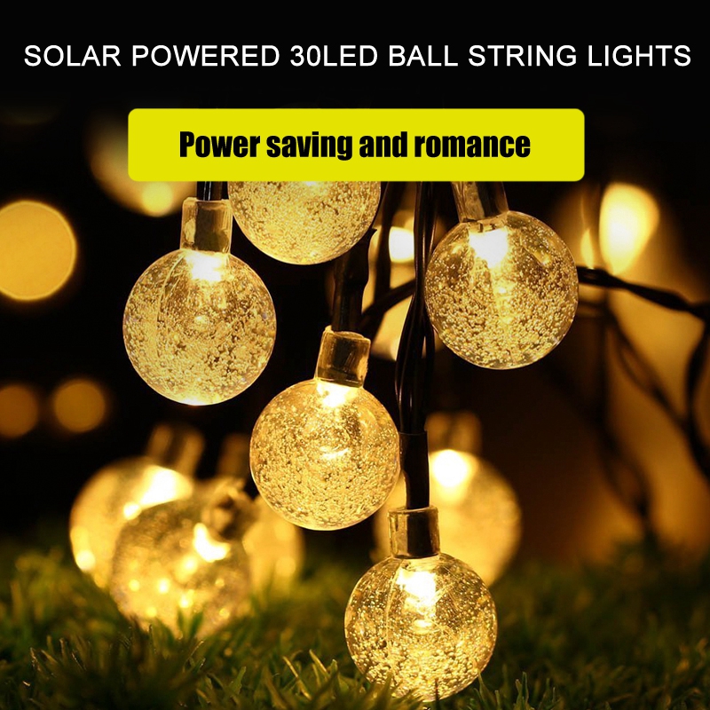 Solar String Lights Outdoor Patio Party Home Yard Garden 30 Led Solar String Lights Outdoor Patio Party Home Yard Garden 30 Led Waterproof Bulbs