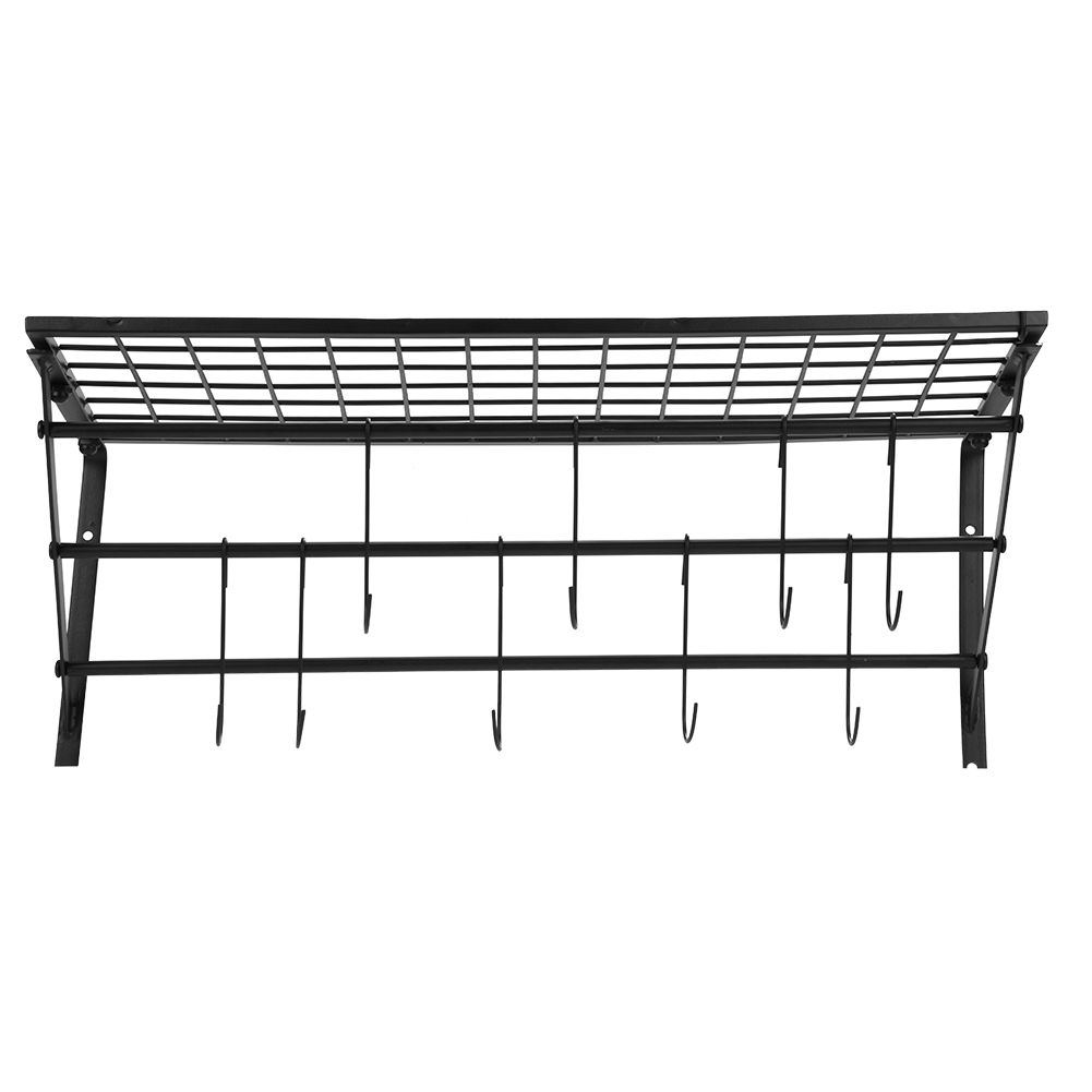 Iron Hanging Pot Holder Frying Pan Hanger Kitchen Storage Cookware Hook Rack 741870175244 eBay