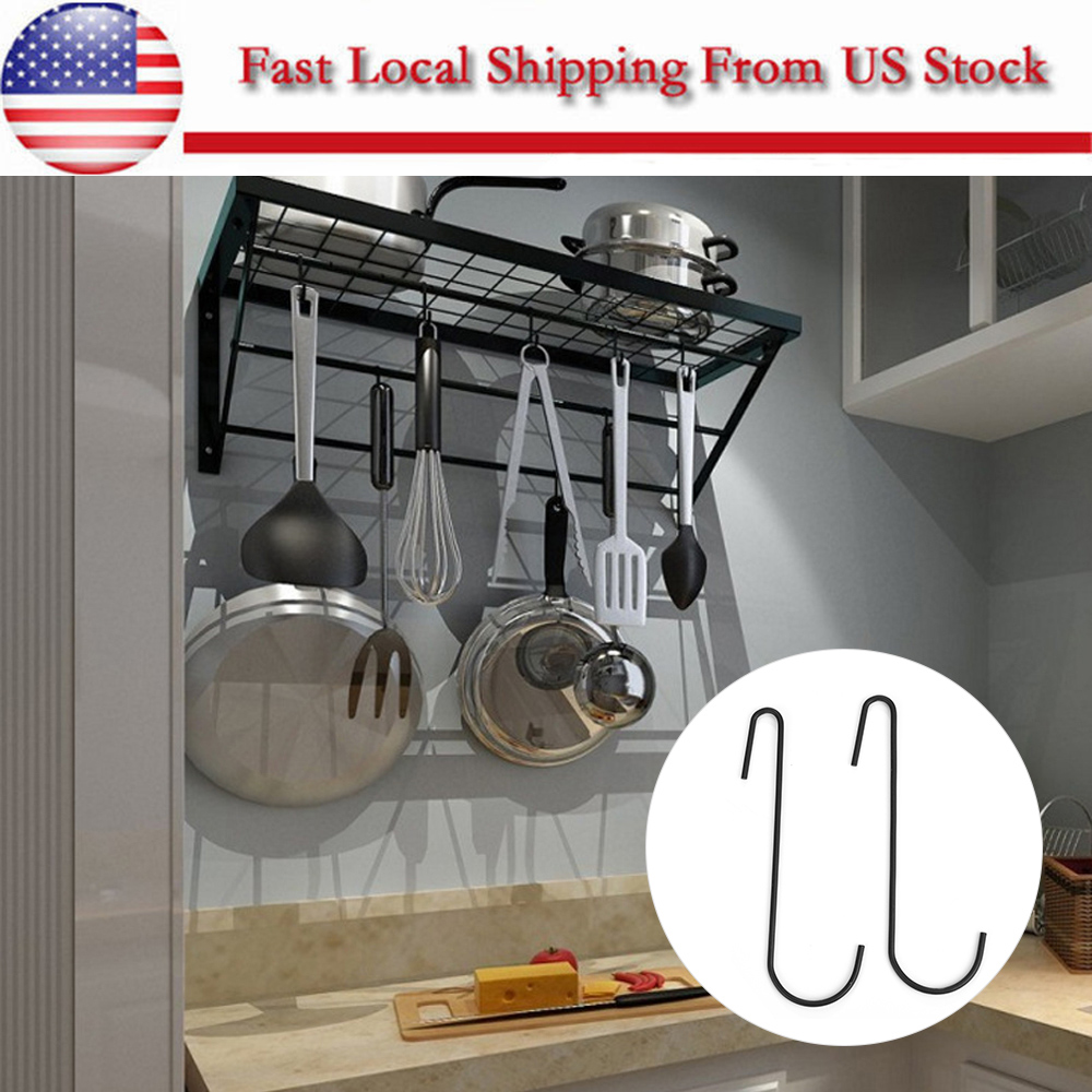 Iron Hanging Pot Holder Frying Pan Hanger Kitchen Storage Cookware Hook Rack 741870175244 eBay