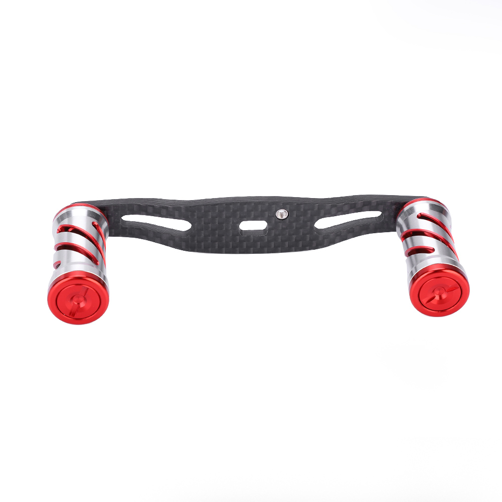 Spinning Reel Handle Knob Carbon Fiber + Metal Grip Set for Daiwa