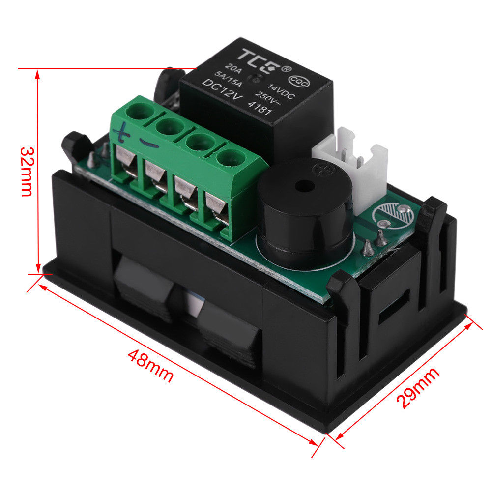 DC 12V 20A LED Digital Thermostat Temperature Controller Meter Regulator XD-2048