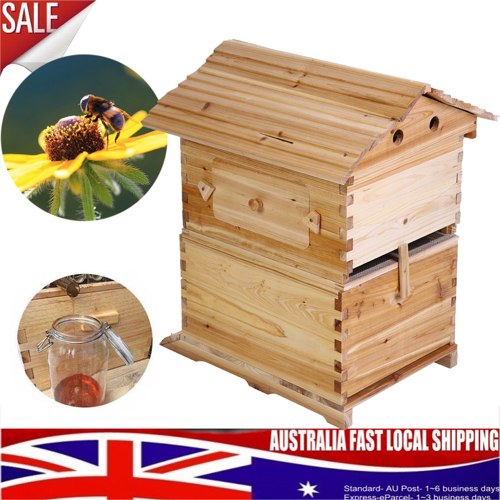Beehive Beekeeping Brood House Box Kit for 7X Auto Bee Honey Hive