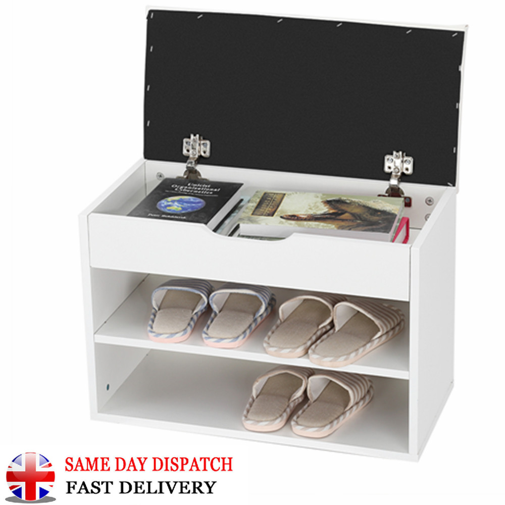 Shoes Shelf Storage Cabinet Long Dresser Bench Seating Cushion