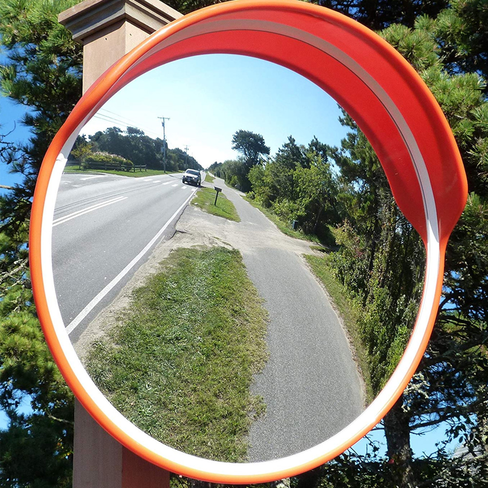 Traffic Mirror Wide Angle Driveway Road Convex Safety Traffic Mirror Blind Spot Convex Driveway Mirror with Mounting Hardware Accessories 45cm//17.72in