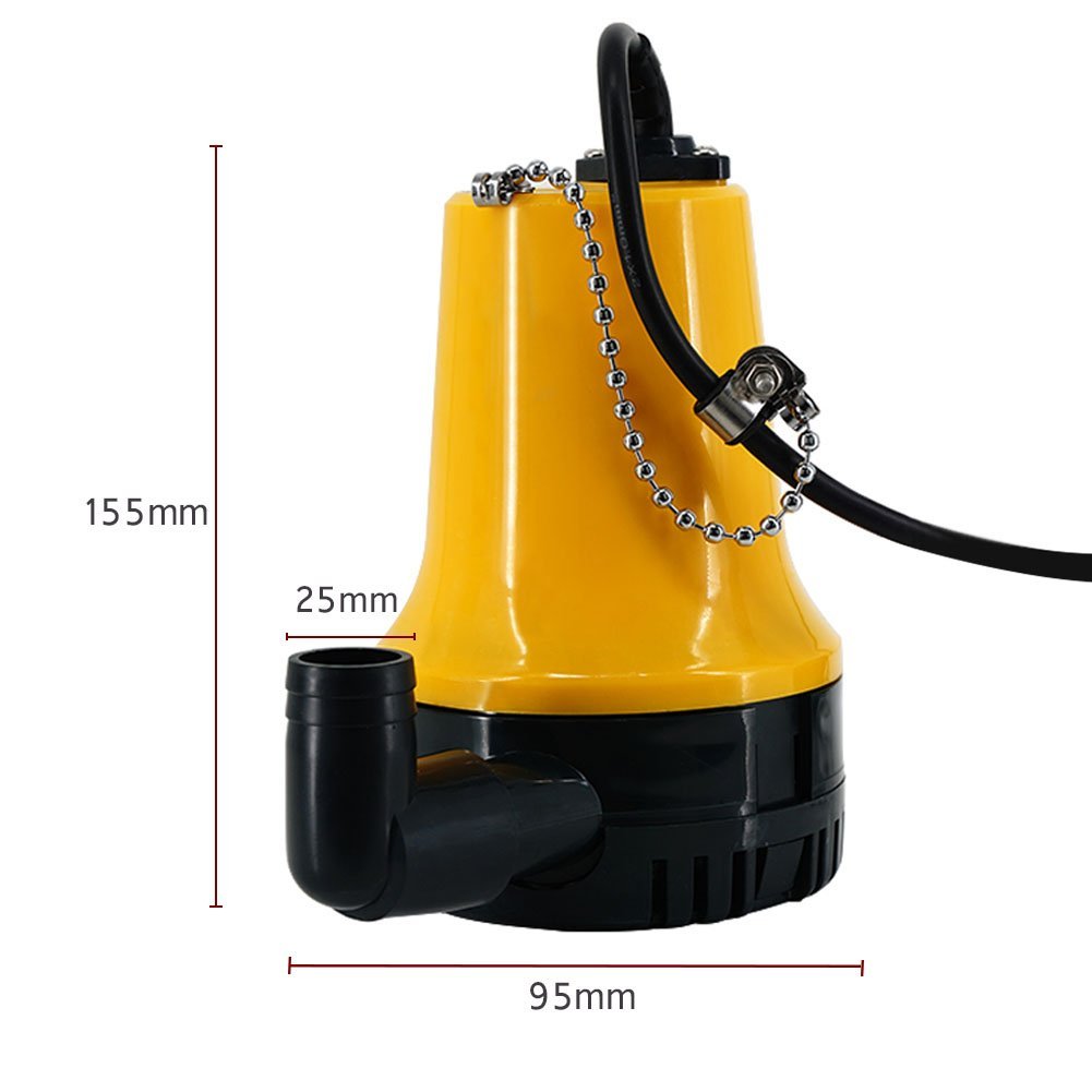 4600L/H Tauchpumpe Wasserpumpe Bilgepumpe Garten Teich Brunnen Wasser