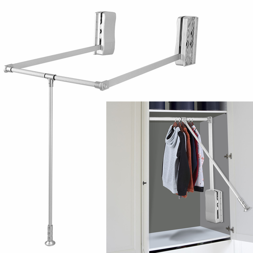 Heavy Duty Telescopic Lift Pull Down LIFT PULL DOWN WARDROBE RAIL CLOTHES