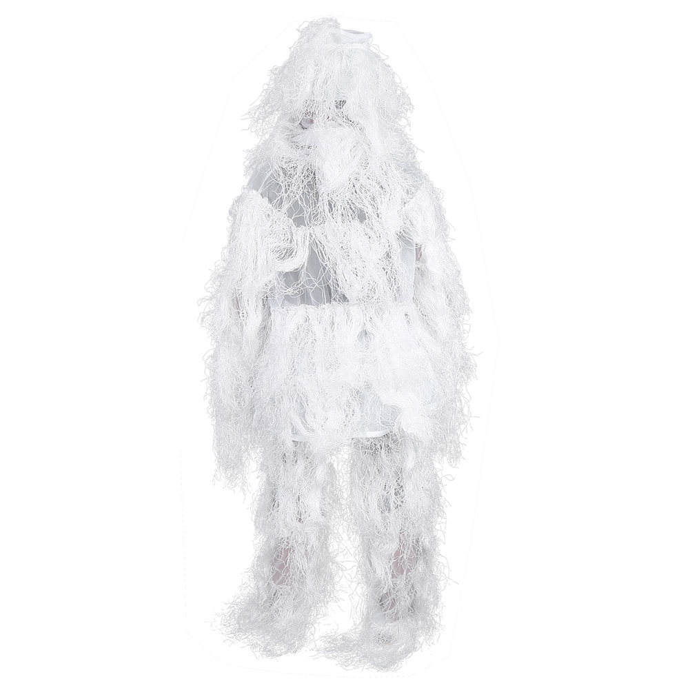 Snow Filed Ghillie Suit White Camouflage Outdoor Winter Snow Traning ...