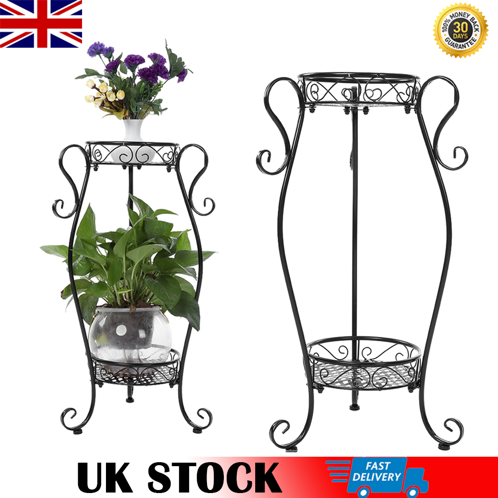 Antique 2 Tier Home Garden Plant Stand Flower Display Holder Shelf Antique 2 Tier Home Garden Plant Stand Flower Display Holder Shelf Storage Rack
