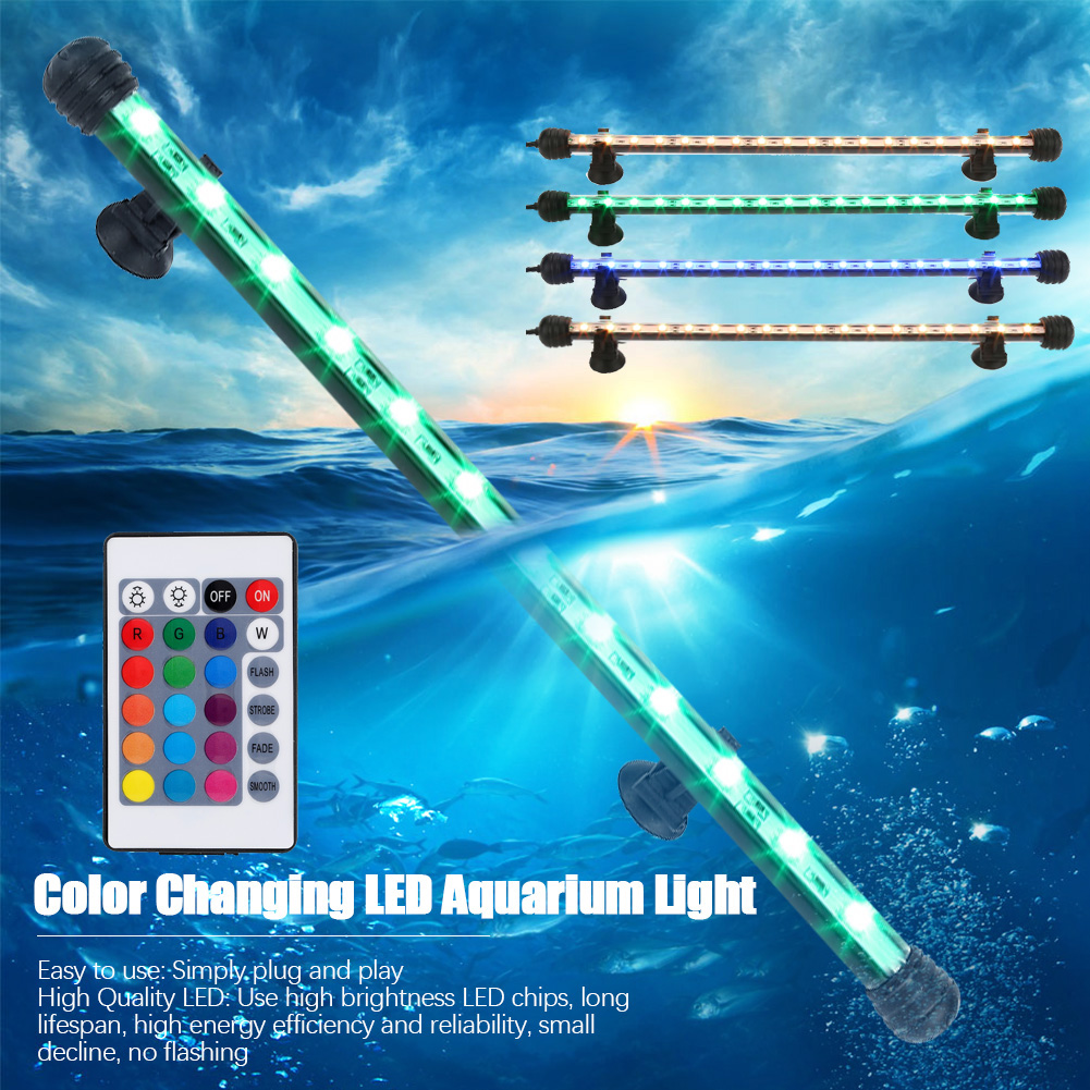 Underwater Submersible Color Changing LED Light Aquarium Fish Tank Lamp