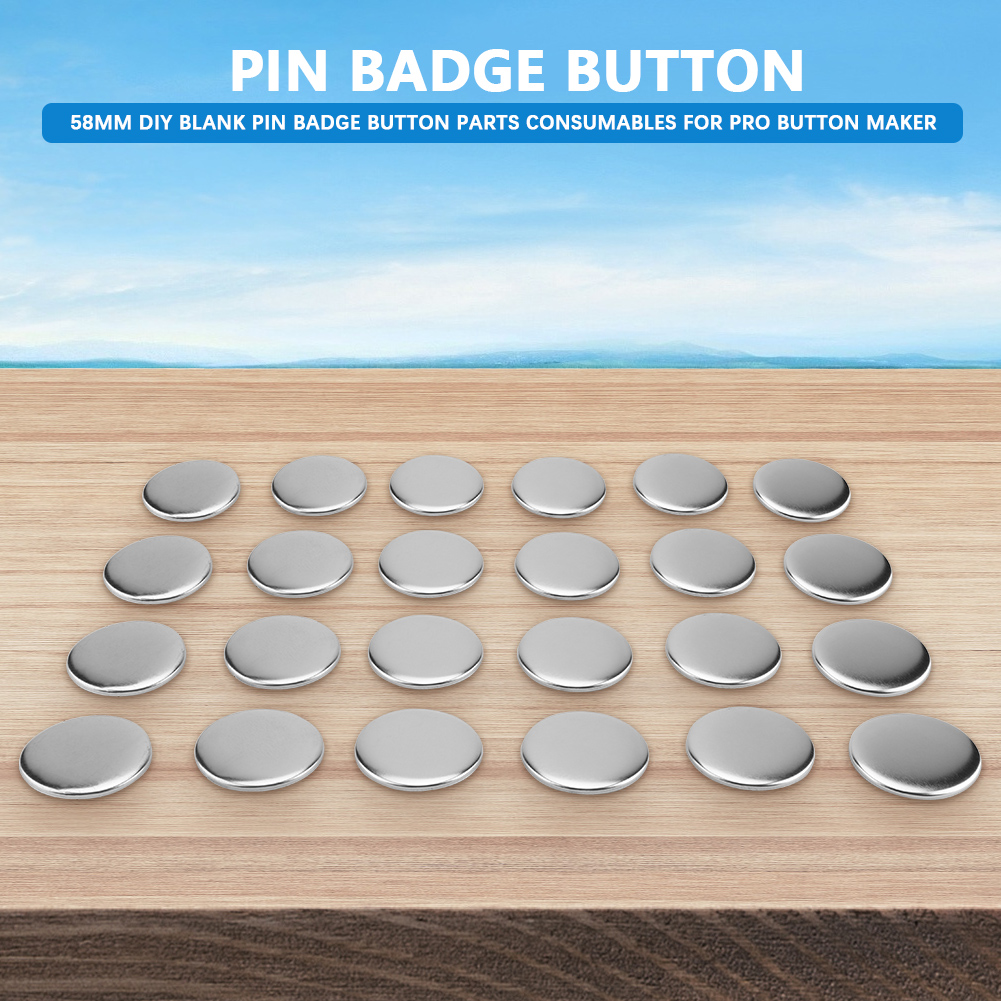 Badge Button Parts,1000 Sets of 1.26inch//32mm Blank Pin Badge Button Parts for Badge /& Button Making Machine