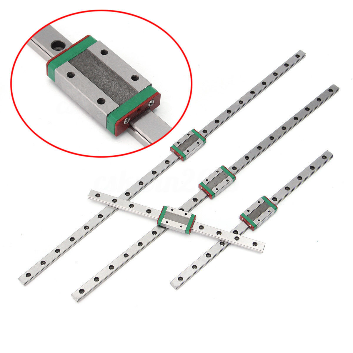 MGN12H Linear Sliding Rail Miniature Guide Block CNC 250-550mm DIY 3D Printer