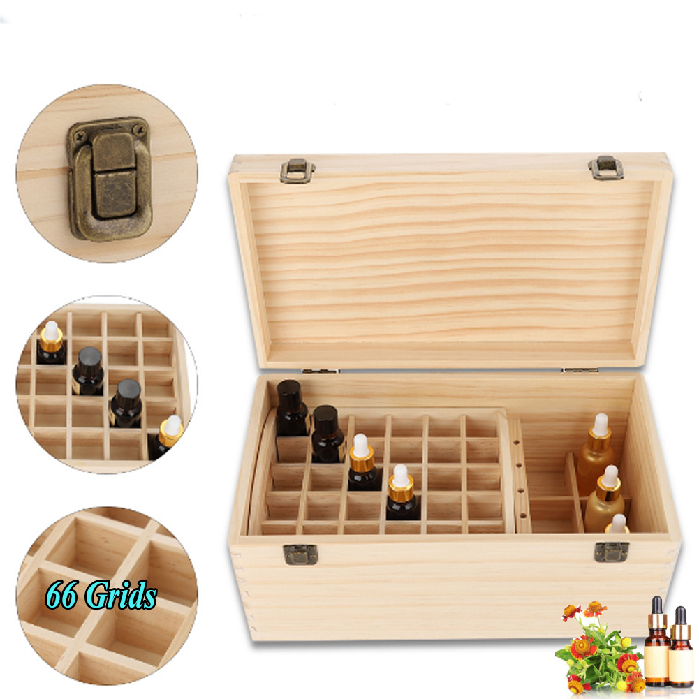 Ätherisches Öl Aufbewahrungsbox Holzkasten Organizer Holz Kiste 66