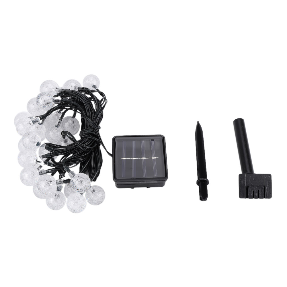 30 LED Solar Lichterkette Party Garten Leuchte Dekobeleuchtung Außen