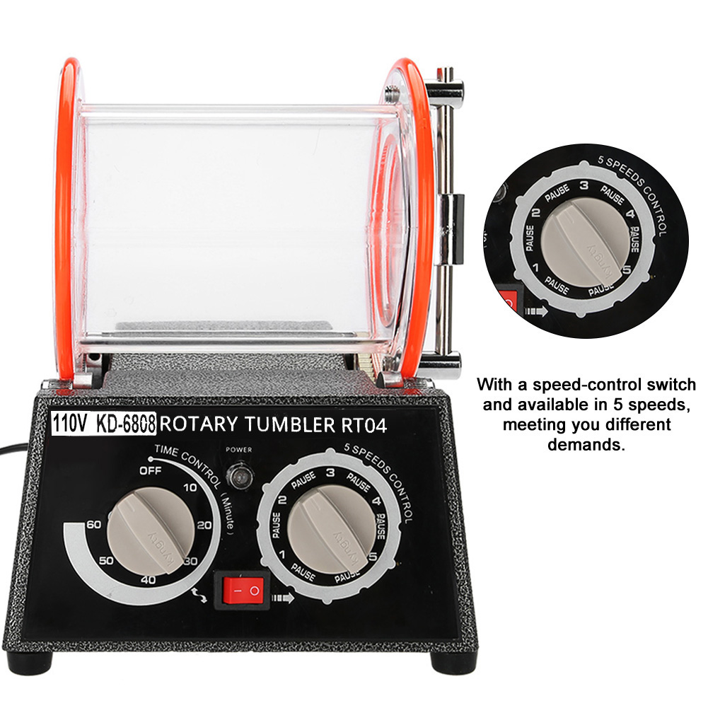 5KG Mini Rotary Tumbler Gold And Silver Jewelry Drum Polishing Machine