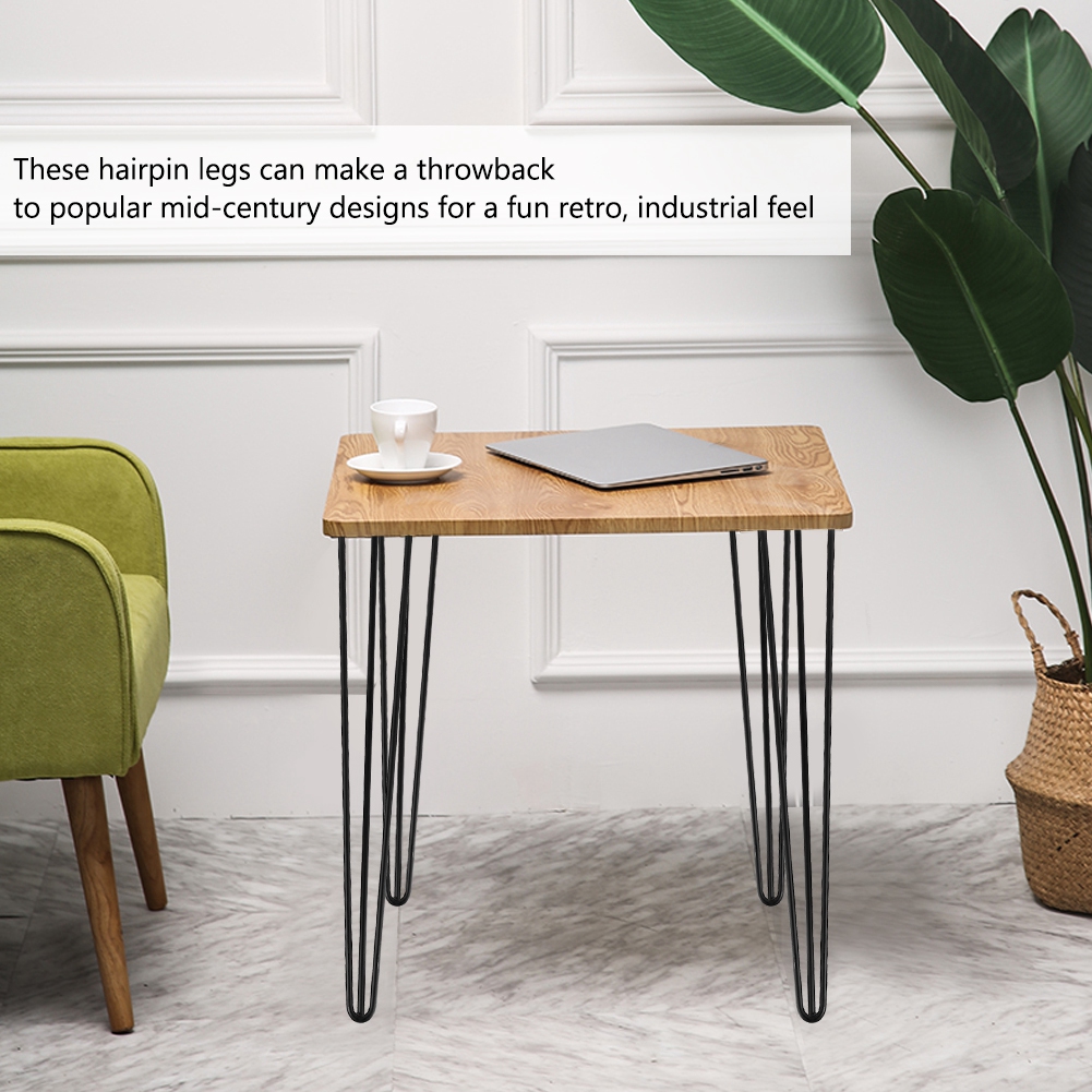 4x Hair Pin Legs Dining Table Legs Furniture Legs 3 Lines 28 30