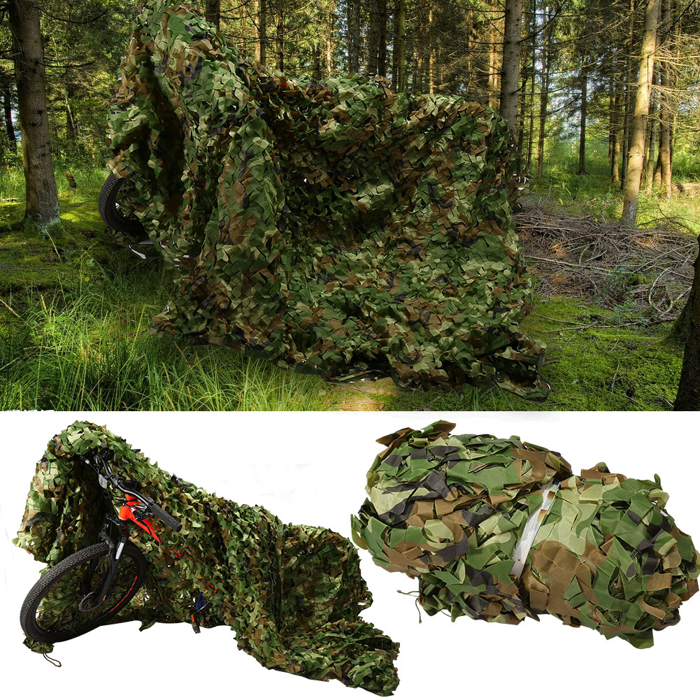 Woodland Camouflage Netting Military Army Camo Hunting Shooting Hide