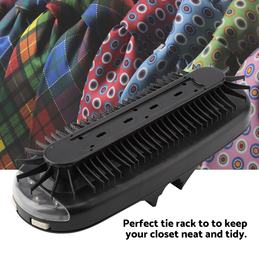 Revolving Electric Motorized Tie Rack For Closet Organizer, LED Light