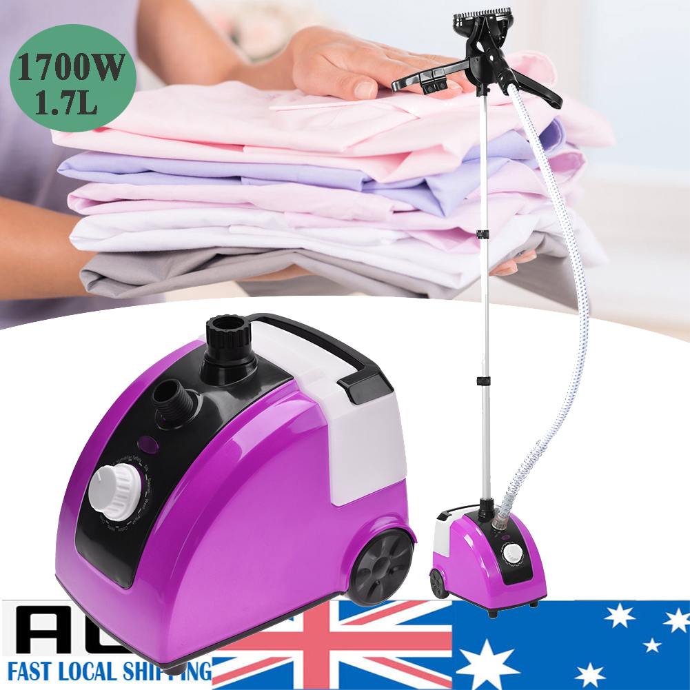 1700W GARMENT STEAMER STEAM CLOTHES CURTAIN 1.7L TANK 8 STEAM HOLE