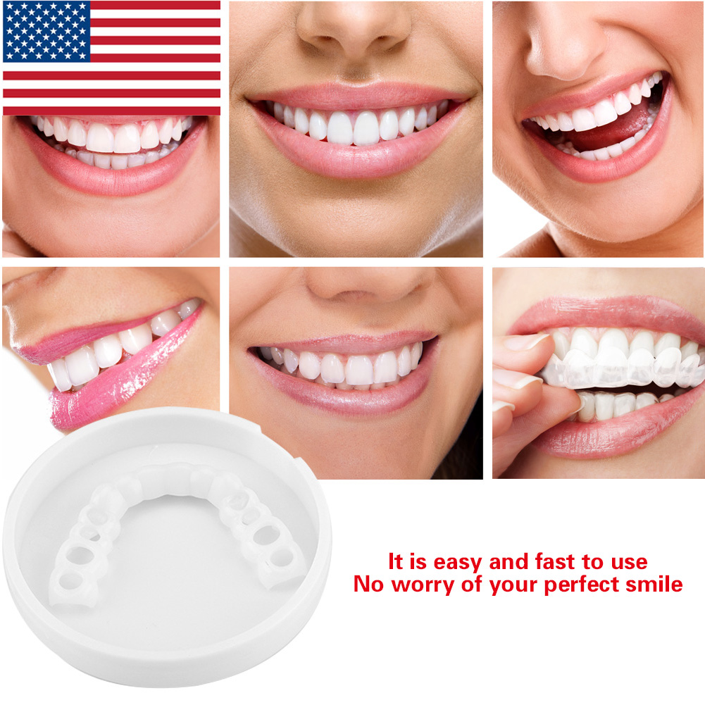 Adult Flex Veneer Teeth Cover Whitening Denture Fake Tooth Adult Flex Veneer Teeth Cover Whitening Denture Fake Tooth