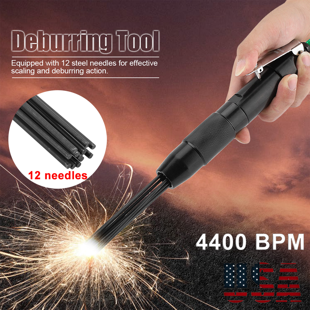 Air Needle Scaler Pneumatic Air Tool Pistol Grip Remove Slag Rust