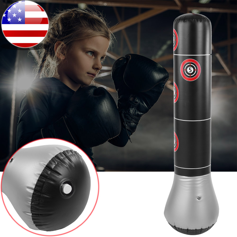 Pure Boxing Inflatable Free-Standing MMA Training//Punching Bag Bounce-Back Base
