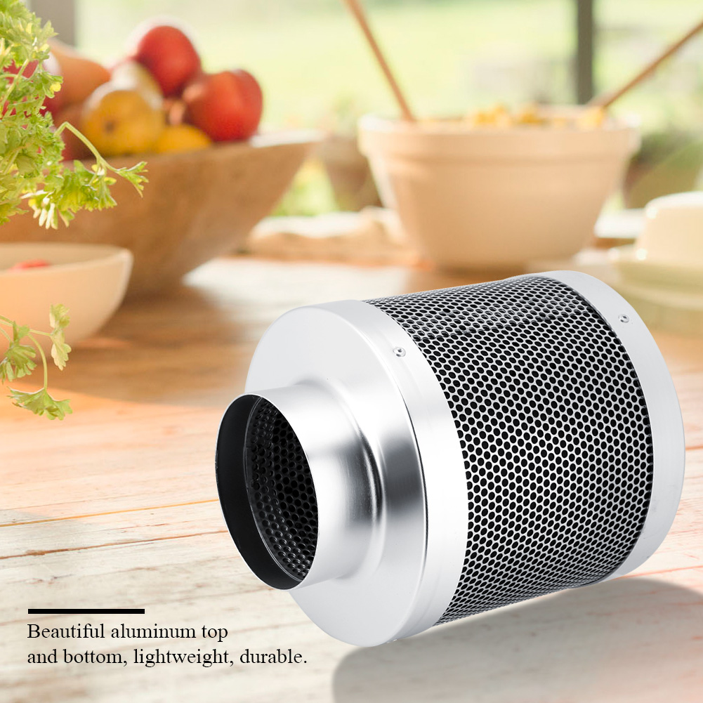 Stainless Steel 4" Inch Air Carbon Charcoal Filter Hydroponics for