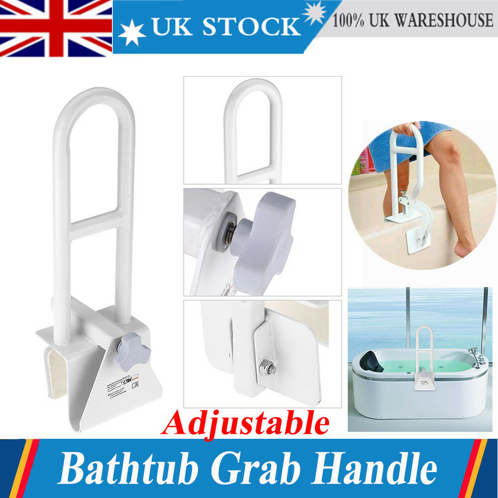 Bath Safety Bar Clampon Bathtub Rail Grab Bathroom Shower Handle Tub