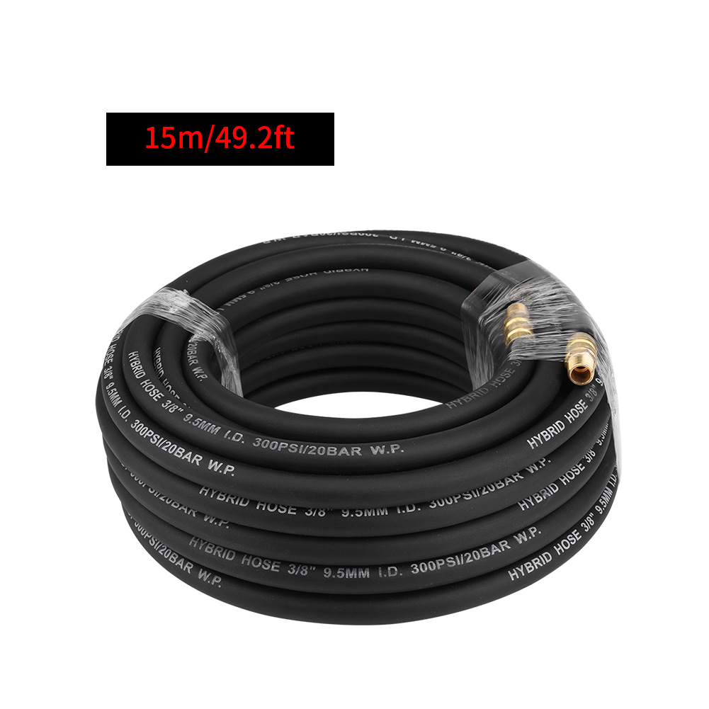 1/4"X 50ft Rubber Air Compressor Hose With 5pcs Air Tool Air