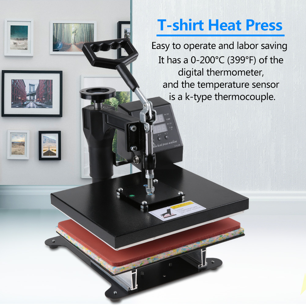 5 in 1 dual display heat press machine