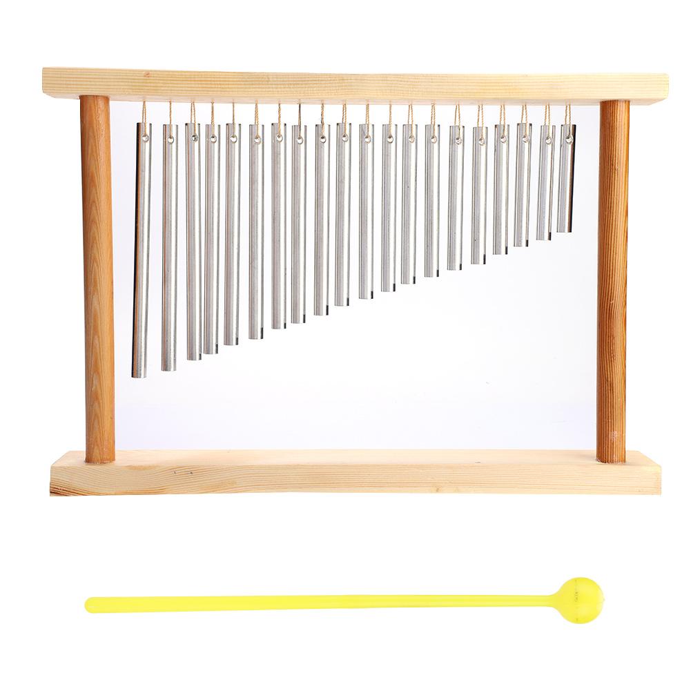 20 Klangstäbe Chimes Percussion Einreihig für Latin Musik aus Aluminium und Holz