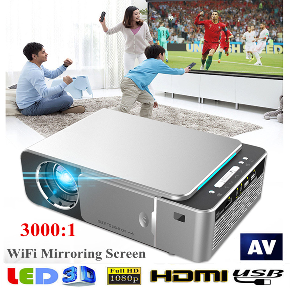 Portable T6 Mini Projector HD 1080P LED Multimedia Home Theater USB AV VGA - Picture 21 of 28