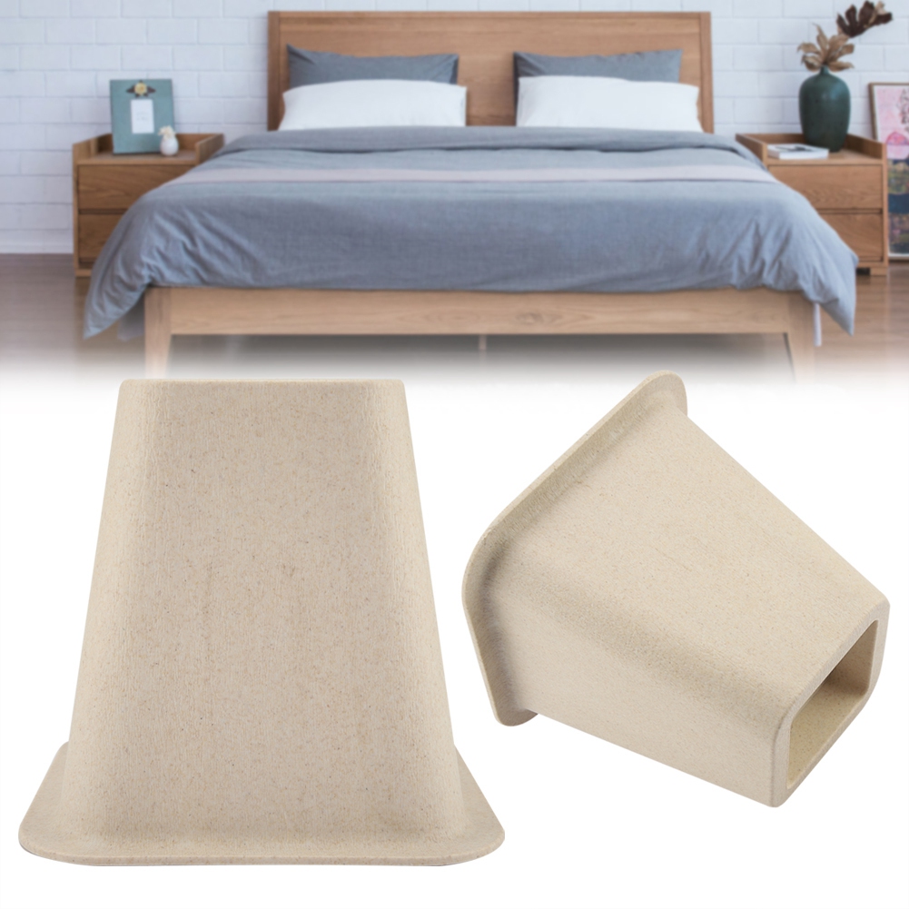 4pcs Chair Bed Riser Lift Furniture Leg Support Base Extra Raiser The 4 Piece Bed And Furniture Risers Are A Lightweight Solution To Many Household Problems