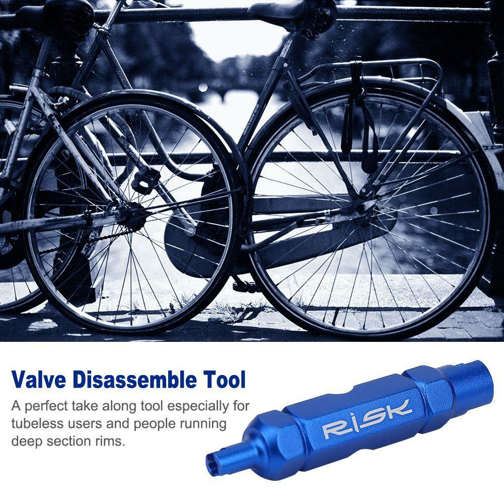 RISK Bike Bicycle Valve Core Removal Tool Presta Schrader Wrench Screwdriver