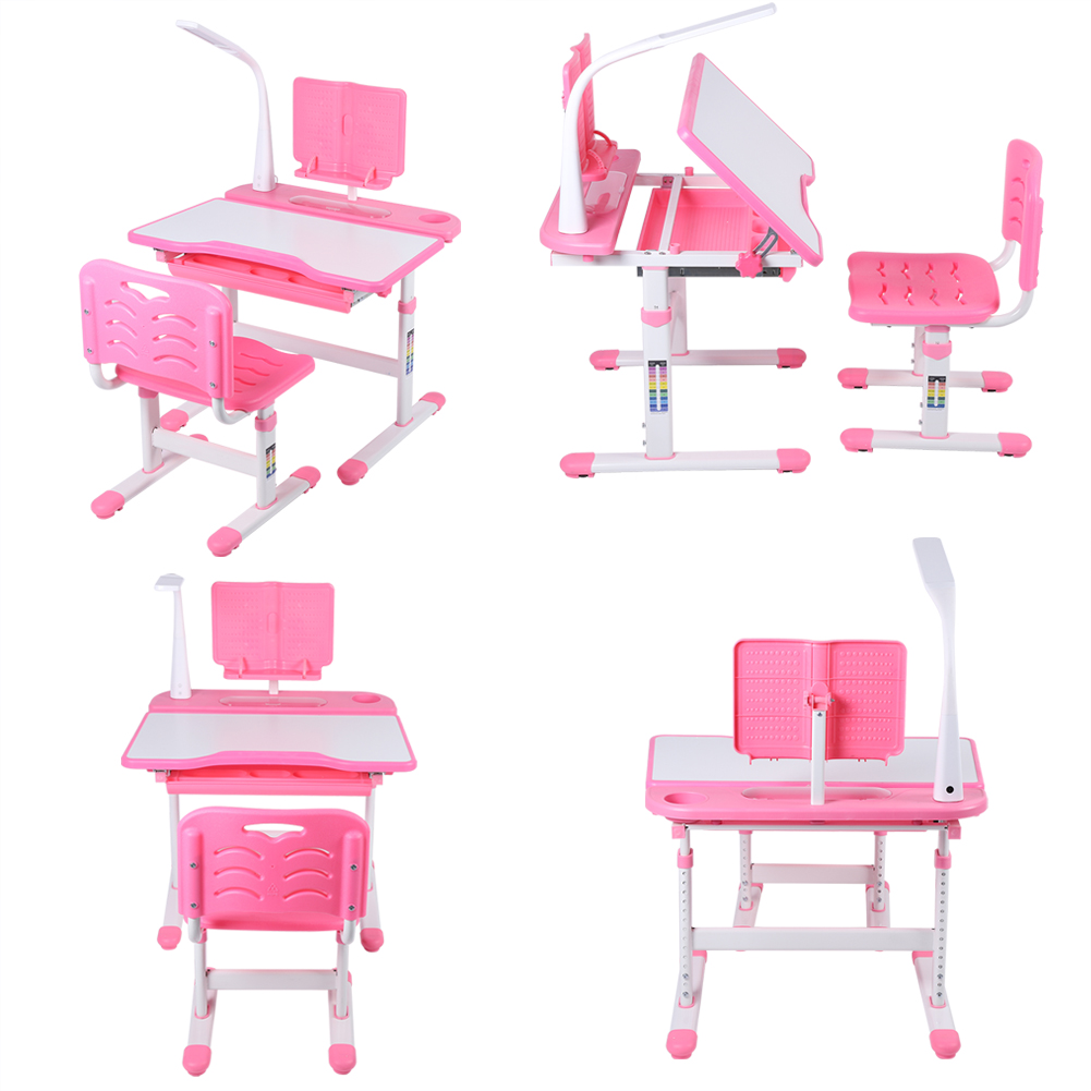 Adjustable Children S Desk And Chair Set For Kids Student Learning