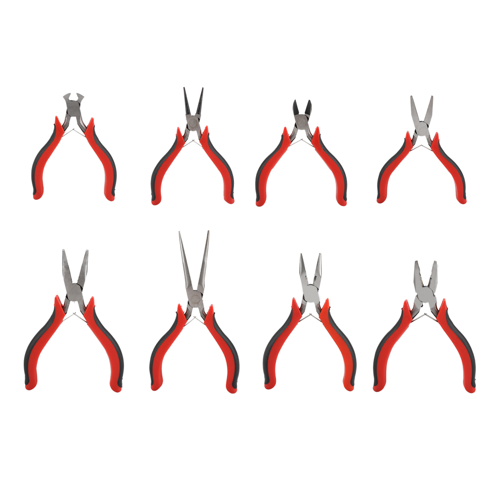Profi 8-tlg Mini Zangen Set Feinmechaniker Schmuck Modellbau Zange Werkzeug Satz