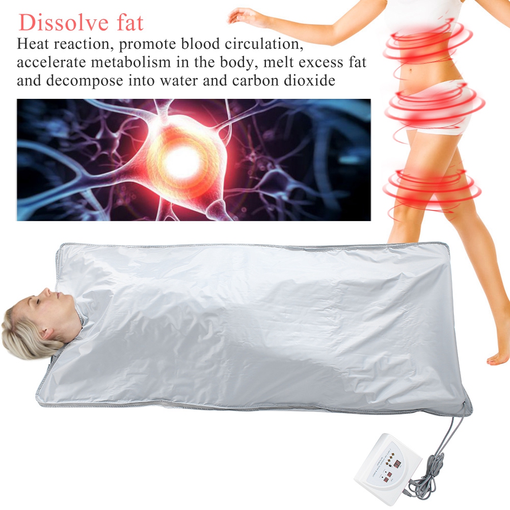 180*80cm Sauna Blanket Far Infrared Suit Detox Body Slimming Beauty