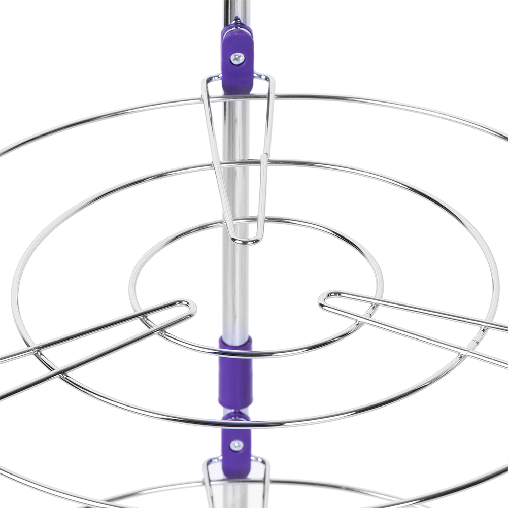 Kitchen Pan Stand Five Tier Saucepan Pot Rack Holder Chrome Storage