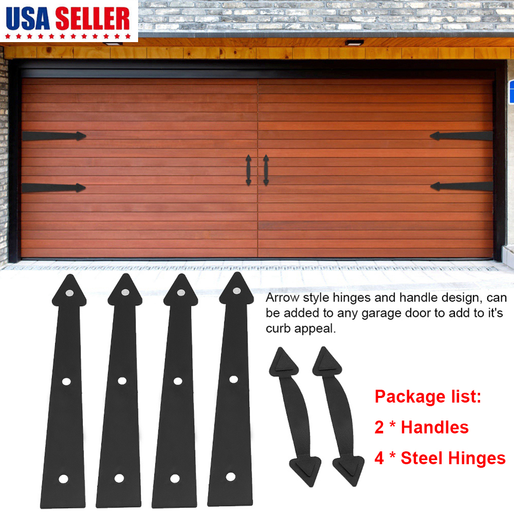 Carriage House Garage Door Decorative Hardware Set Arrow Style