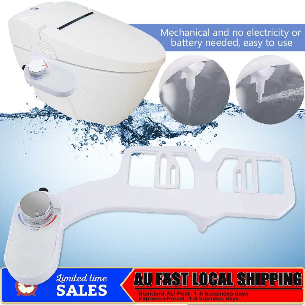 Single Nozzle Toilet Bidet Seat Spray Unisex Hygiene Water Wash Easy