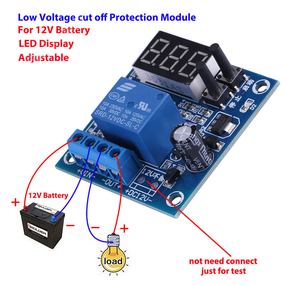 2x 12v Automatic Battery Low Voltage Cut Off Turn On Excessive Protect Board New Ebay 7902