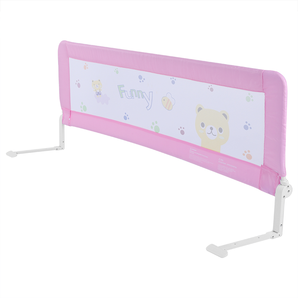 Kids Bed Guard Toddler Safety Children Bedguard Folding Metal Rail 180 cm Pink 738603994210 eBay