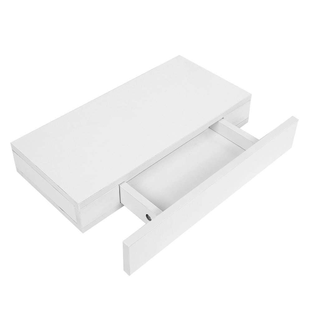 1/2/4 Pack White Floating Wall Shelf Display Storage Shelf with Drawer 80 cm AU eBay