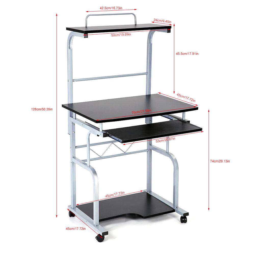Schreibtisch Computertisch Bürotisch PC Computerwagen Arbeitstisch mit