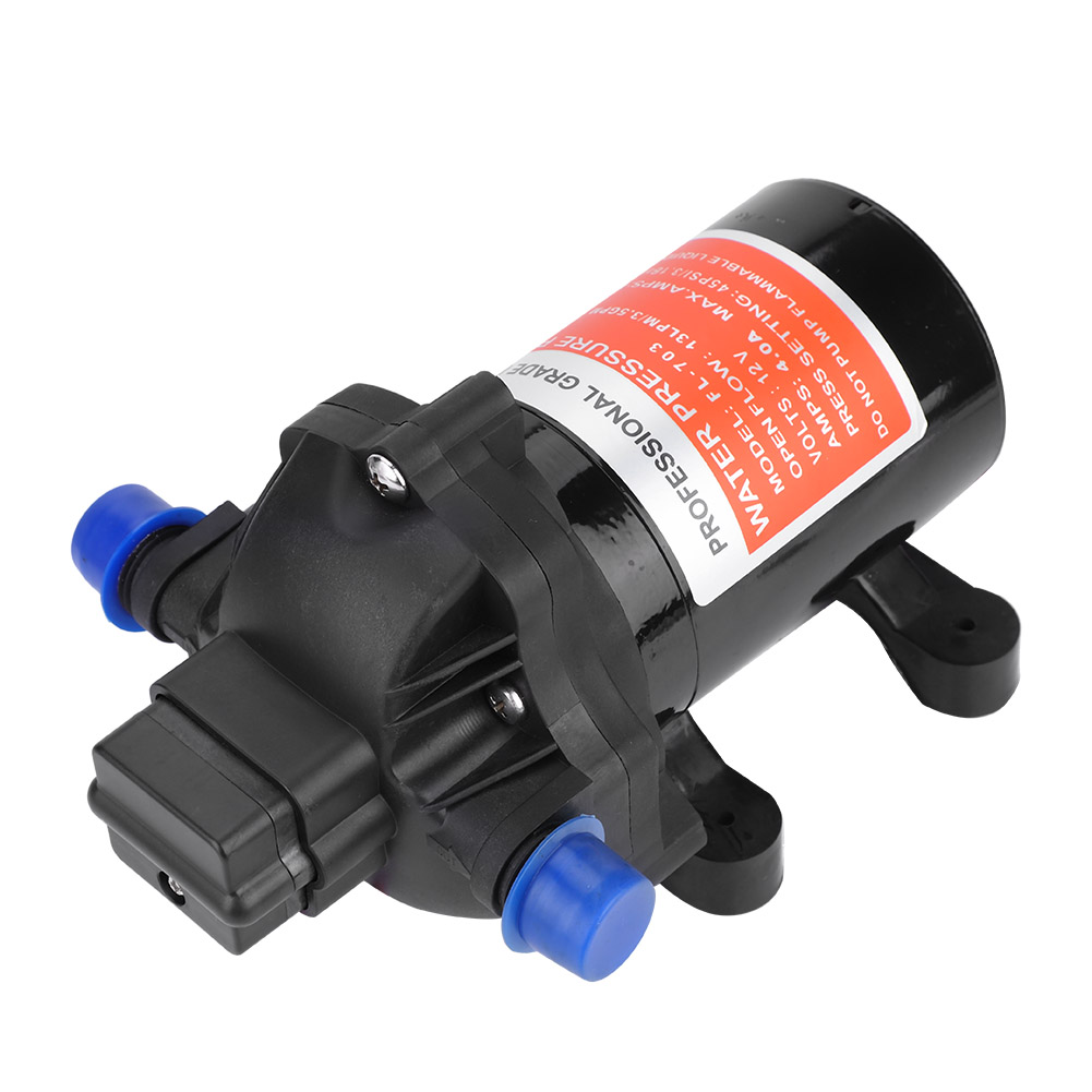 12V Water Pump High Pressure Diaphragm Fully Automatic 45PSI 3.5Gal//Min Caravan