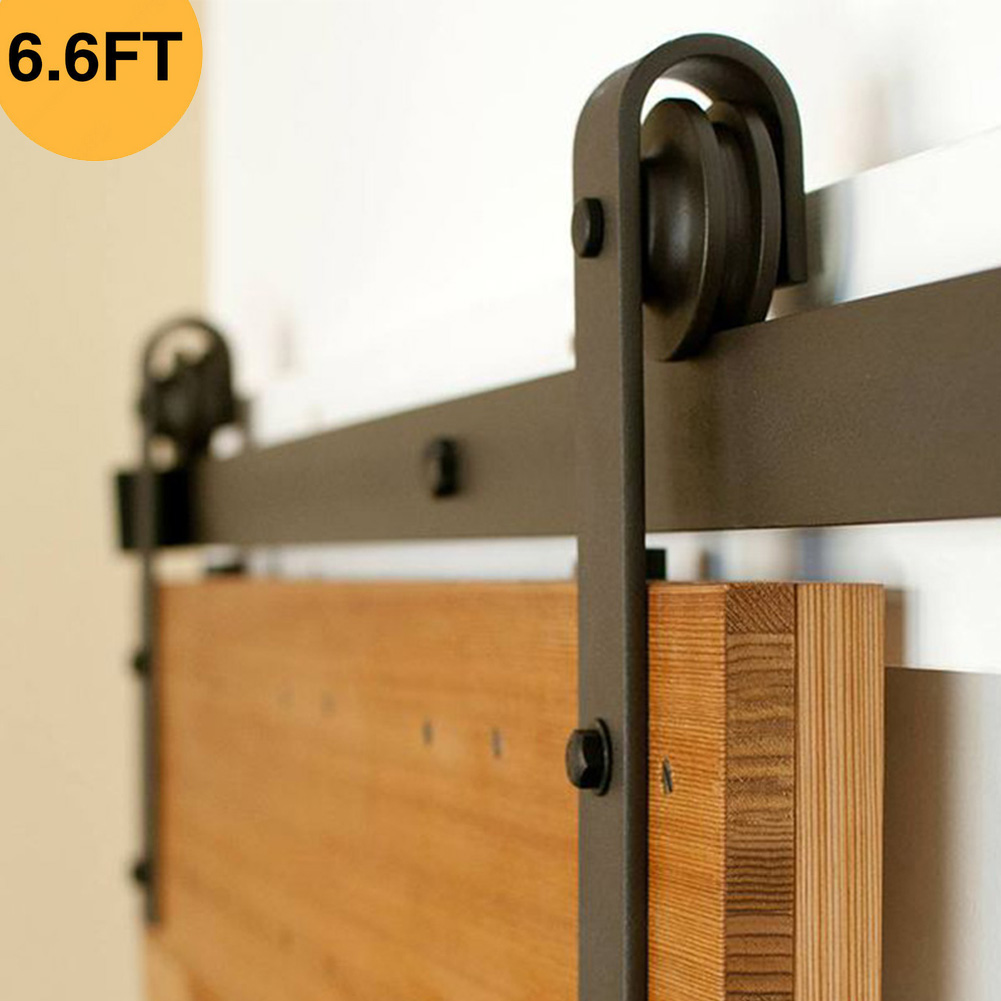 Details About Sliding Barn Door Hardware Double Doors Track Hangers Kit Clic Black J Shape Details About Sliding Barn Door Hardware Double Doors Track Hangers Kit Clic Black J Shape