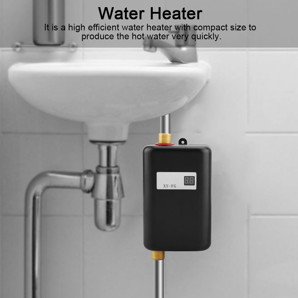 Electric Instant Hot Water Heater System Tankless Shower Kitchen Sink