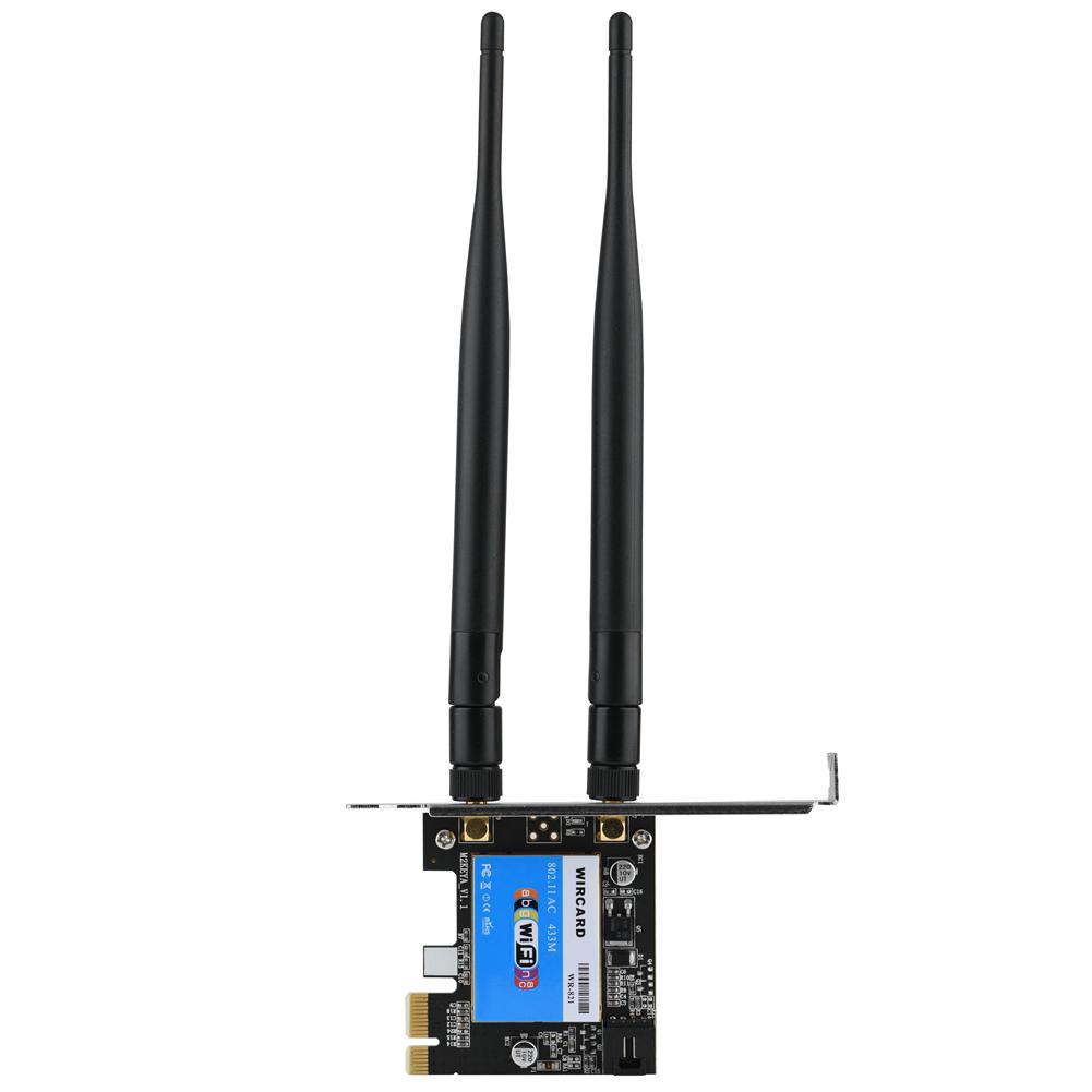 Dual Band Bluetooth 4.0 Wireless Desktop WiFi WLAN Card PCIE X1 802