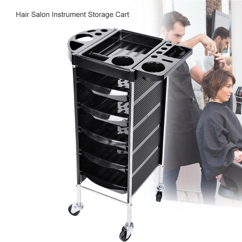 Arbeitswagen Friseurwagen Rollwagen Rollcontainer Rollregel mit 5 Schubladen DE